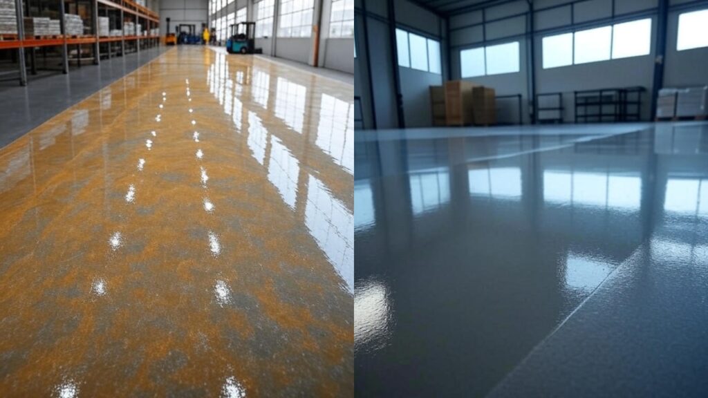 Difference between polyurethane and epoxy coatings