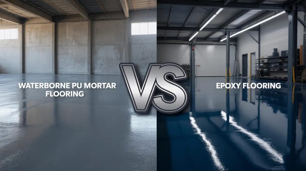 Comparison of epoxy and cementitious urethane flooring systems in industrial facilities